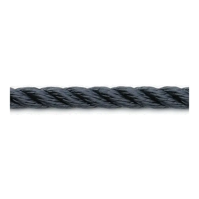 ROBLINE Rapallo, mørkeblå 10mm metervare - flettet PES, høy slitestyrke 