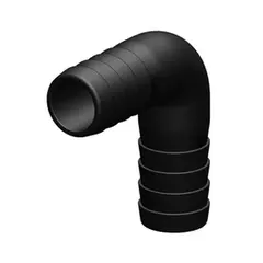 TRUDESIGN Albue 90° - Ø25mm 90608 - Sort