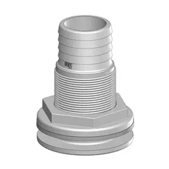 TRUDESIGN Skroggjennomføring 2" - 50 mm 90435 - Hvit