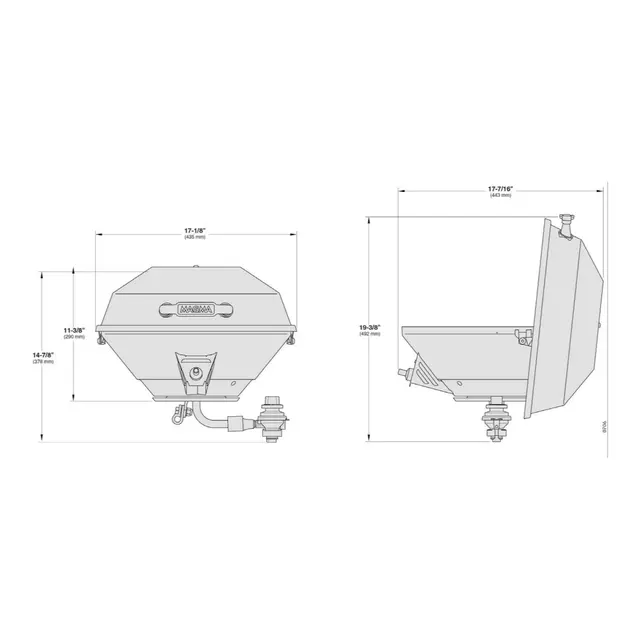 MAGMA Gassgrill - Kettle Party size Ø43cm - m/elektronisk tenning 
