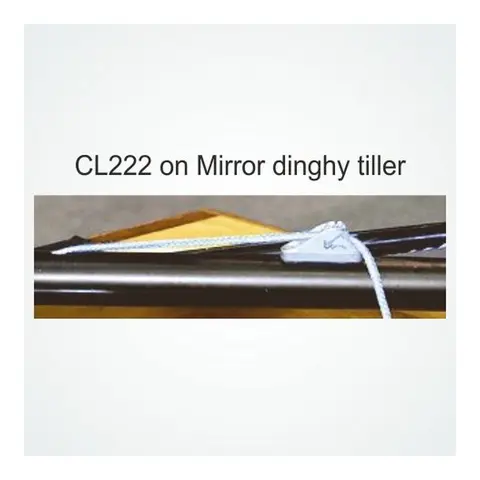 CLAMCLEAT Skjøtelås CL222, Mini Racing åpen - aluminium, 3 - 6mm tau 