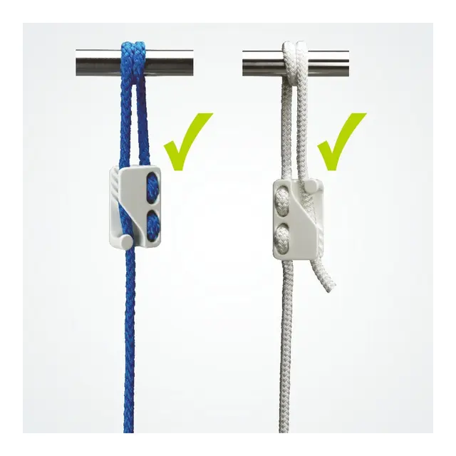 CLAMCLEAT Skjøtelås CL234, Loop sort nylon, 6 - 11mm tau 