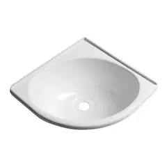 Vask ABS plast - hjørnebolle 28x27x10,2cm