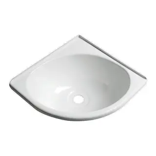 Vask ABS plast - hjørnebolle 28x27x10,2cm