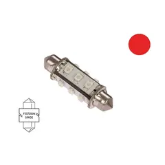 NAUTICLED P&#230;re, festoon - 31mm r&#248;d 0,8W