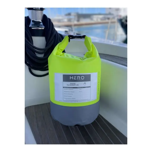 HERO Grab Bag 4 personer ISO 9650-1 +24H Komplett nødutstyrspakke 