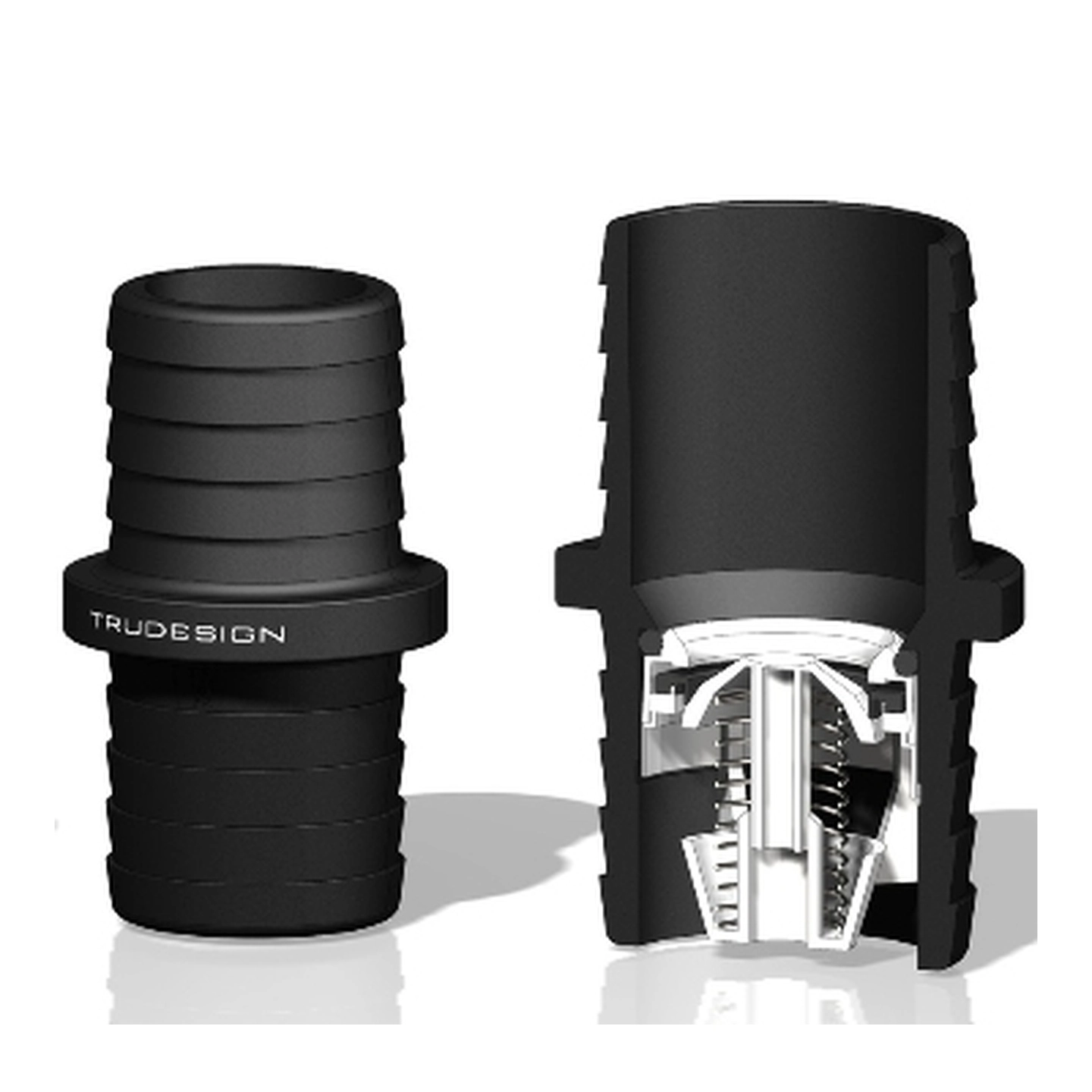 TRUDESIGN Tilbakeslagsventil - Ø32mm 90847 - Sort