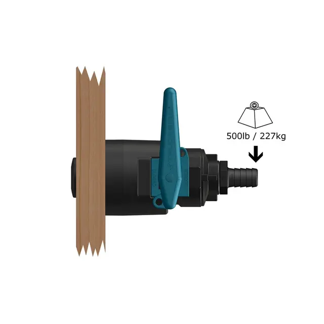TRUDESIGN Forsterkning kuleventil ½-¾-1" 90856 - Sort 