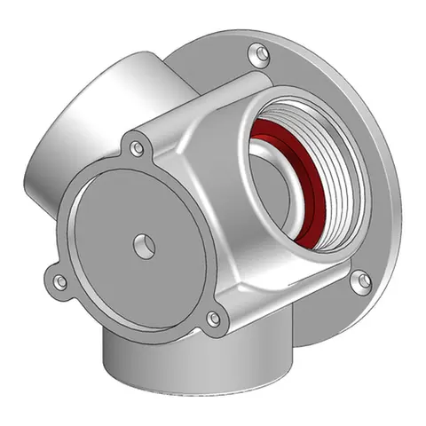 TRUDESIGN Y-Ventil for innfelling - 1½" 90313 - Hvit m/vendekran 