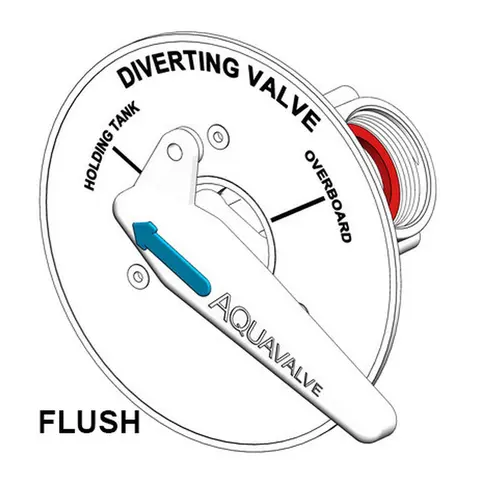 TRUDESIGN Y-Ventil for innfelling - 1½" 90313 - Hvit m/vendekran 