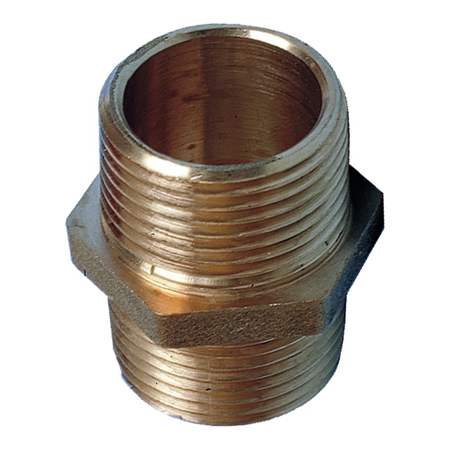Ansatsnippel - 2 1/2" messing