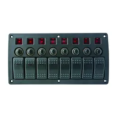 1852M Bryterpanel 12V/24V 8 brytere