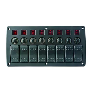 1852M Bryterpanel 12V/24V 8 brytere