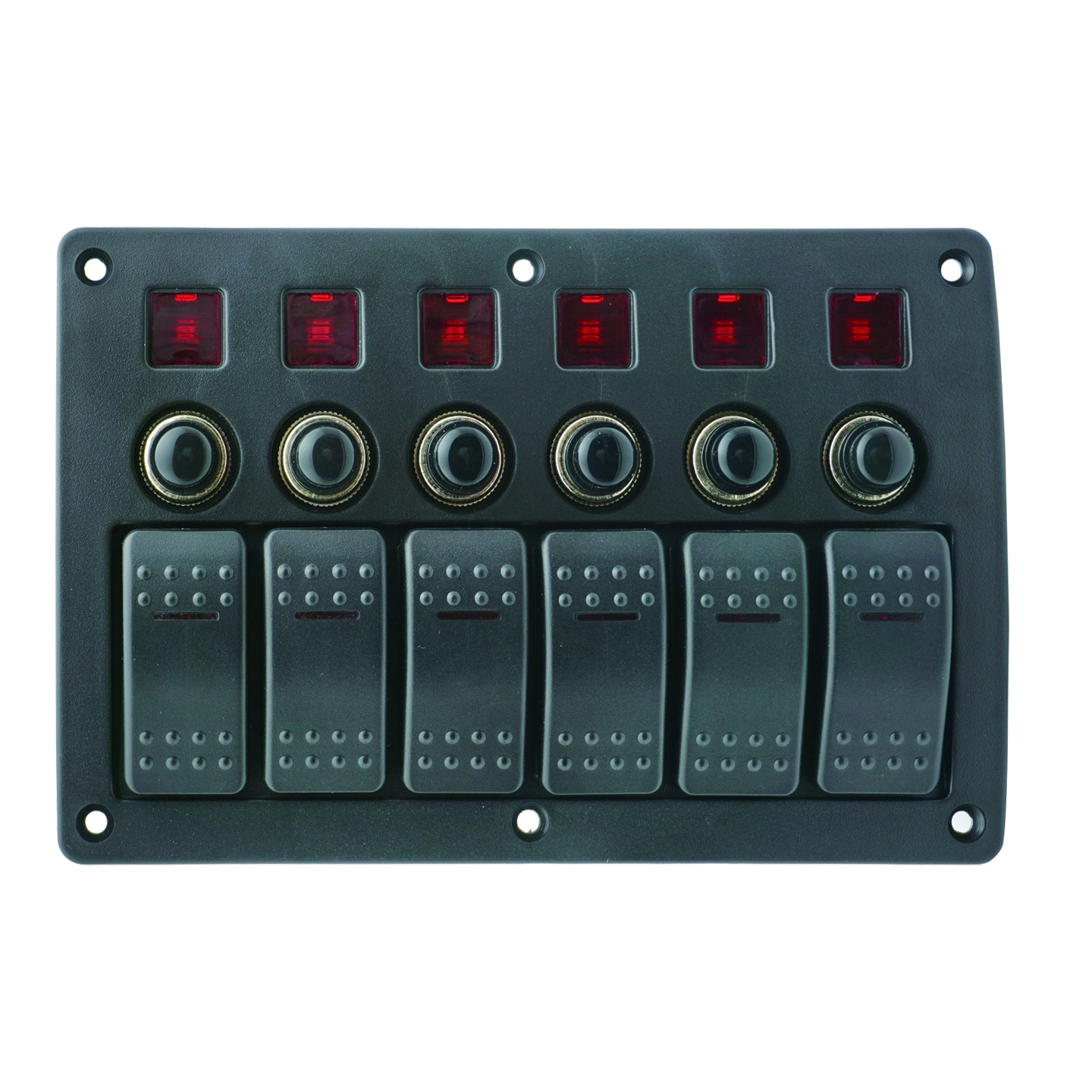 1852M Bryterpanel 12V/24V 6 brytere