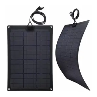 Fleksibelt Solcellepanel 60Watt 90 x 57 cmPerfekt til b&#229;t og campingvogn
