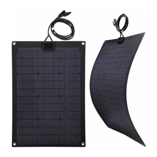 Fleksibelt Solcellepanel 75W 107 x 53 cm 