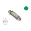 NAUTICLED P&#230;re, festoon - 31mm gr&#248;nn 0,8W