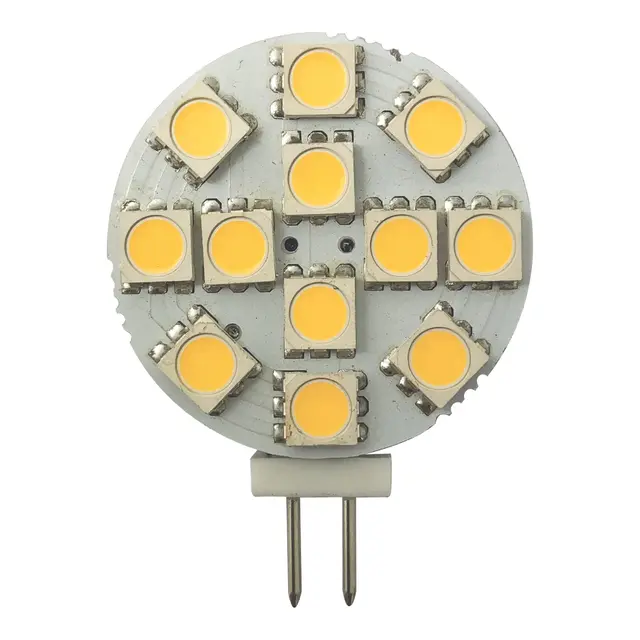 1852M LED Pære 12/24V - 2pk G4 Sidepin - Varmhvit - 200 lumen 