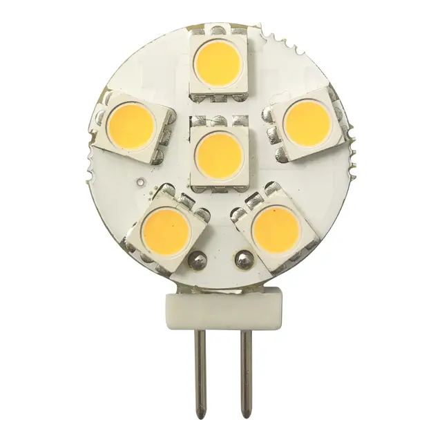 1852M LED Pære 12/24V - 2pk G4 Sidepin - Varmhvit 