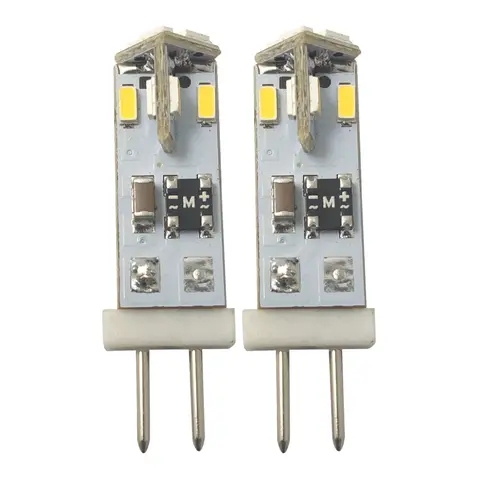 1852M LED P&#230;re 12/24V - 2pk G4 Bakpin - Varmhvit - 70 lumen