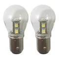 1852M LED Lanternepære m/kuppel, 2-pk BAY15D - Hvit/Rød/Grønn - 12/24V
