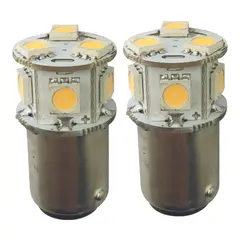1852M LED P&#230;re u/kuppel 12/24V - 2pk BA15D - Varmhvit - 140 lumen