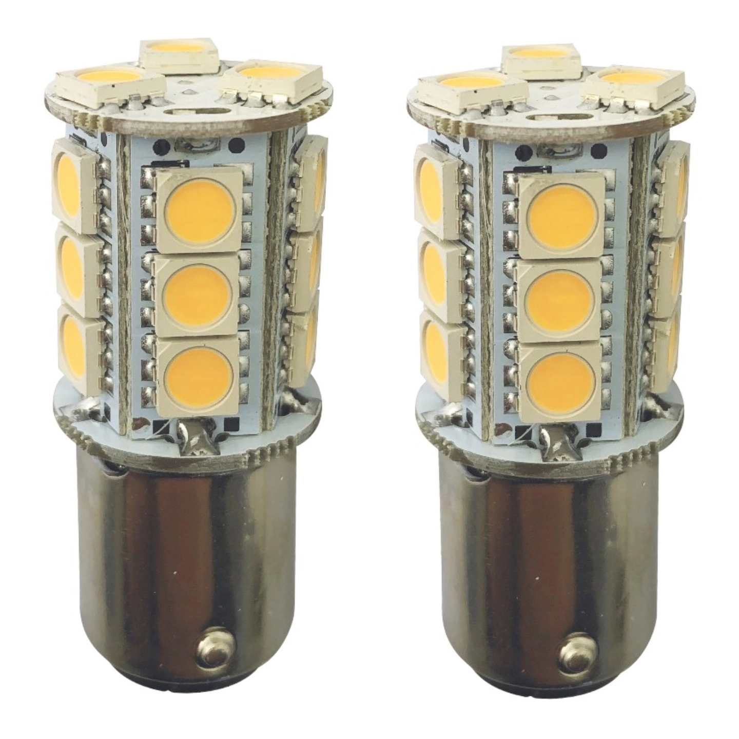 1852M LED Pære u/kuppel 12/24V - 2pk BA15D - Varmhvit - 250 lumen