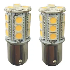 1852M LED P&#230;re u/kuppel 12/24V - 2pk BA15D - Varmhvit - 250 lumen