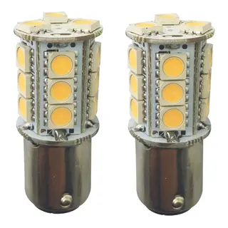 1852M LED P&#230;re u/kuppel 12/24V - 2pk BA15D - Varmhvit - 250 lumen