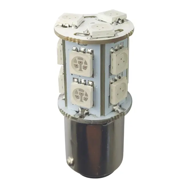 1852M LED Lanternepære 12/24V - 2pk BAY15D - Grønn - 160 lum 