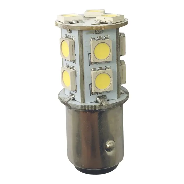 1852M LED Lanternepære 12/24V - 2pk BAY15D - Varmhvit - 160 lum 