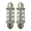 1852M LED Lanternepære 12/24V, 2-pk Festoon - Kaldhvit - lum