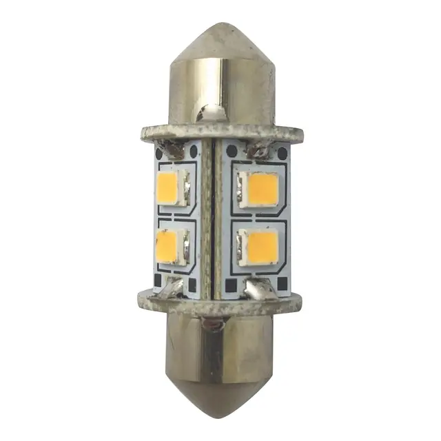 1852M LED pære omni festoon 360° 31mm - varmhvit 2-pk 
