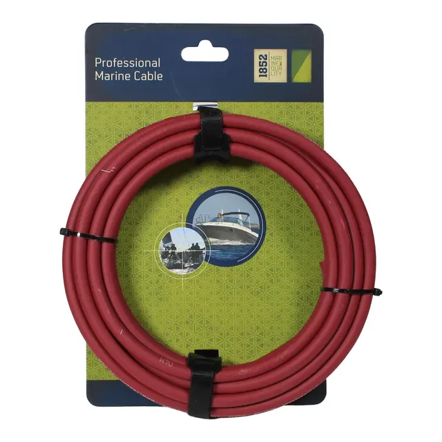 1852M Elektrisk kabel fortinnet - 10 m 6 mm2 - Rød 
