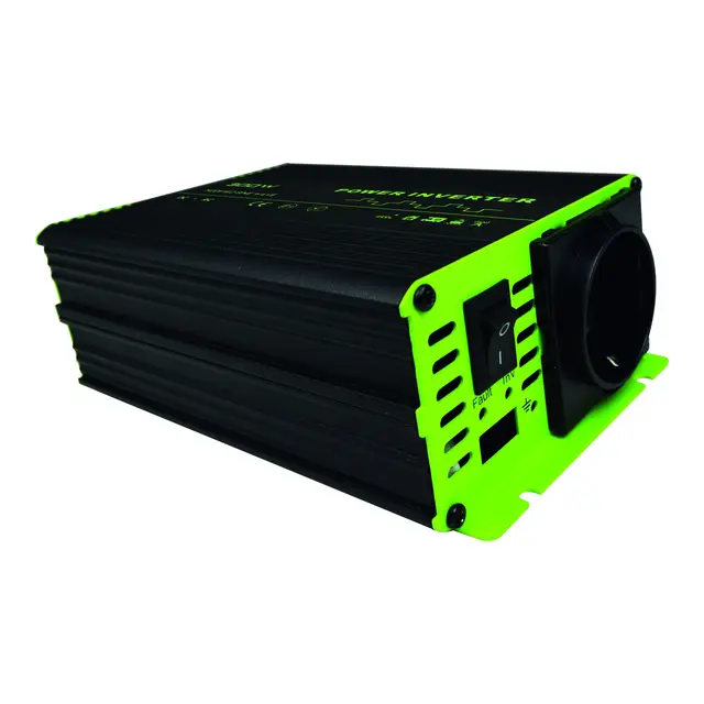 1852M Inverter - Modifisert sinuskurve omgjør 12V til 220V/50Hz 1000W softstart 