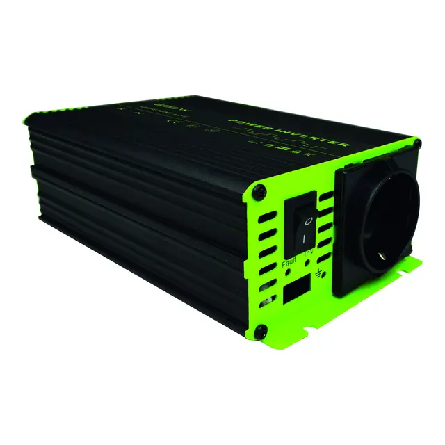1852M Inverter - Modifisert sinuskurve omgjør 12V til 220V/50Hz 1000W softstart 