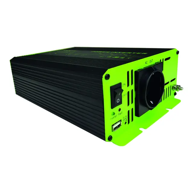 1852M Inverter - Modifisert sinuskurve omgjør 12V til 220V/50Hz 1000W softstart 