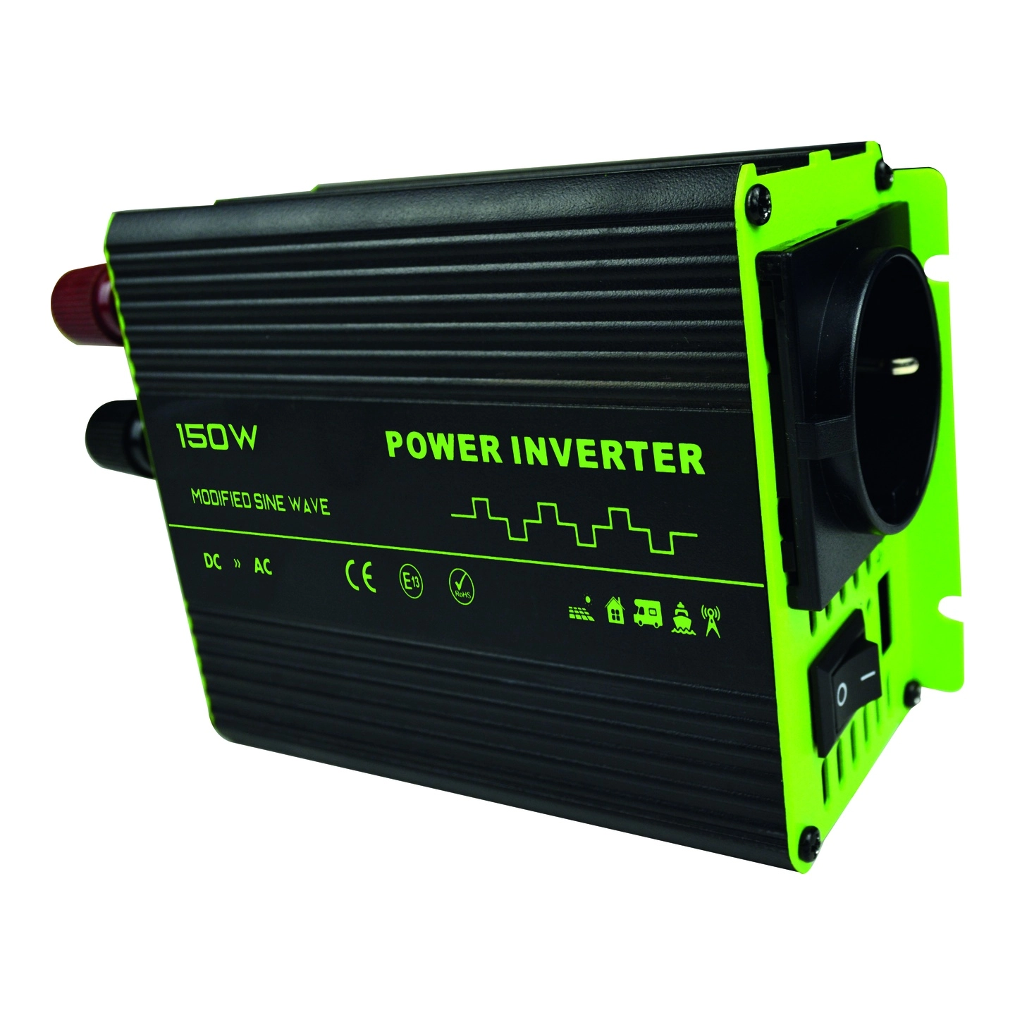 1852M Inverter - Modifisert sinuskurve omgjør 12V til 220V/50Hz 1000W softstart