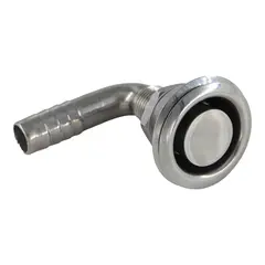 Tanklufter Flush, syrefast 316 90&#176; bend - &#216;16mm slange