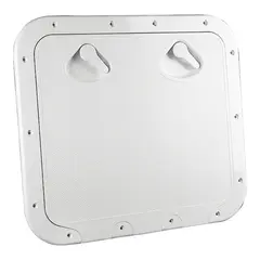 ABS luke rektang. 46,3 x 51,7 cm Hvit- Med eller uten lås