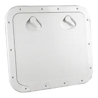 ABS luke rektang. 46,3 x 51,7 cm Hvit- Med eller uten lås