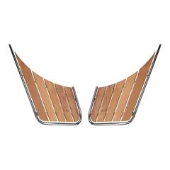 1852M Badeplattform todelt 316 / teak 47 x 95 x (2x65) cm