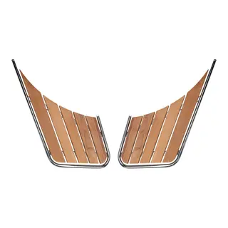 1852M Badeplattform todelt 316 / teak 47 x 95 x (2x65) cm