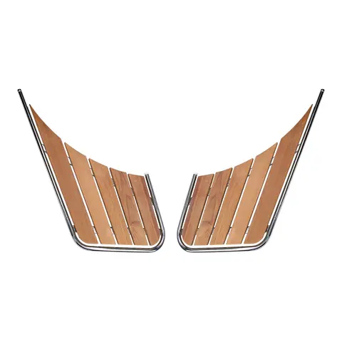 1852M Badeplattform todelt 316 / teak 47 x 95 x (2x65) cm