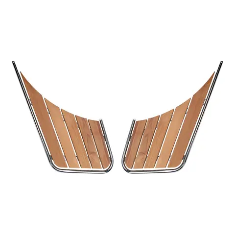 1852M Badeplattform todelt 316 / teak 43 x 88,5 x (2x53) cm