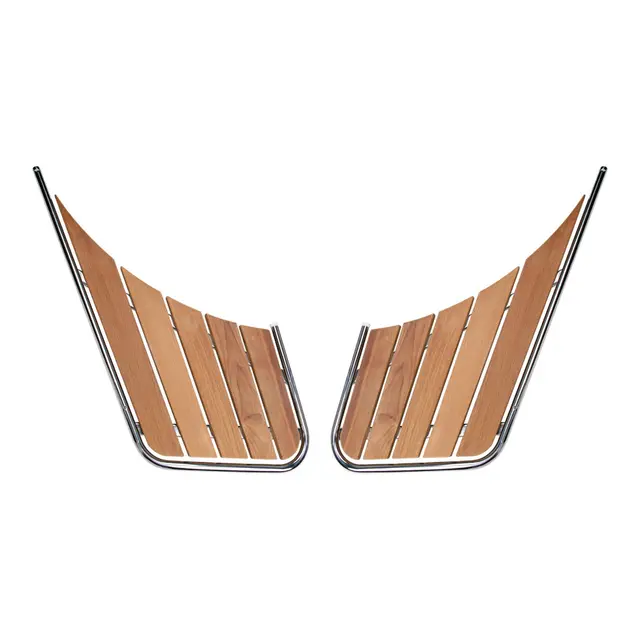 1852M Badeplattform todelt 316 / teak 43 x 88,5 x (2x53) cm 