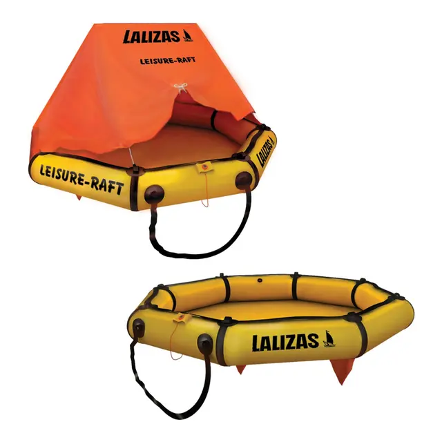 LALIZAS Redningsflåte for fritidsbåter 4 pers. m/tak - i bag 