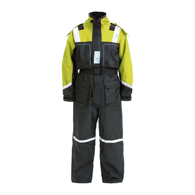 1852M Flytedress, sort / fluor gul S (60-70kg) 