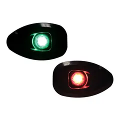 LALIZAS Micro LED Flush Lanternesett Et sett sort babord styrbord lanterne