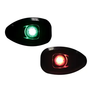 LALIZAS Micro LED Flush Lanternesett Et sett sort babord styrbord lanterne